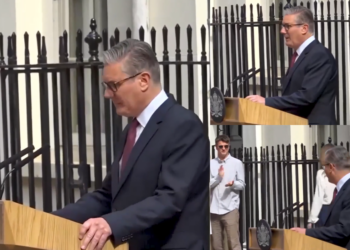 Protesters drown out Starmer with bloc’s ‘Ode to Joy’ as Brexit-critic PM quits, ‘rejoiner’ Burnham set to take over