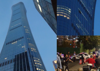 Windows smashed at Beijing’s tallest skyscraper after reports of ‘aircraft crash’