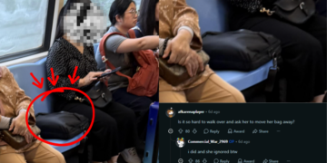 Passenger Blocks Empty Seat With Bag On Crowded MRT Train, Sparking Etiquette Debate