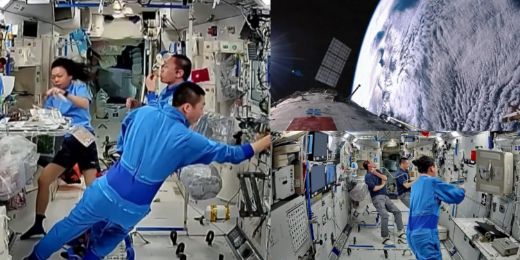 Shenzhou-23 crew bakes pumpkin in China’s Tiangong space station amid frontier science experiments