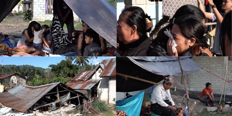 Indonesia residents sleep in makeshift tents after 6.7 magnitude quake kills 1, damages more than 800 homes
