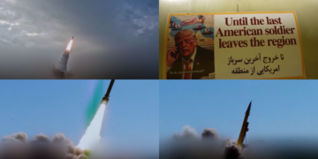IRGC plasters Trump on missiles, targets ‘US base used in attack on telecoms tower on Sirik Island’