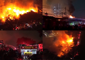 Blaze guts Jakarta neighbourhood as firefighters scramble to prevent spread