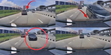 Reckless Wrong-Way Driver Causes Hit-and-Run Crash at High Speed in Malaysia