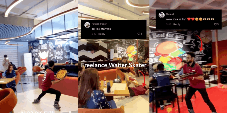 Iconic Pakistani Waiter Serves Food While Skating With Confidence
