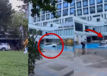 Man Drives Car Into Swimming Pool After Mother Refuses To Pay Condo Fees