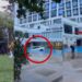 Man Drives Car Into Swimming Pool After Mother Refuses To Pay Condo Fees