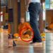 The Dog Cuddling a Monk During Morning Prayer at a Local Temple