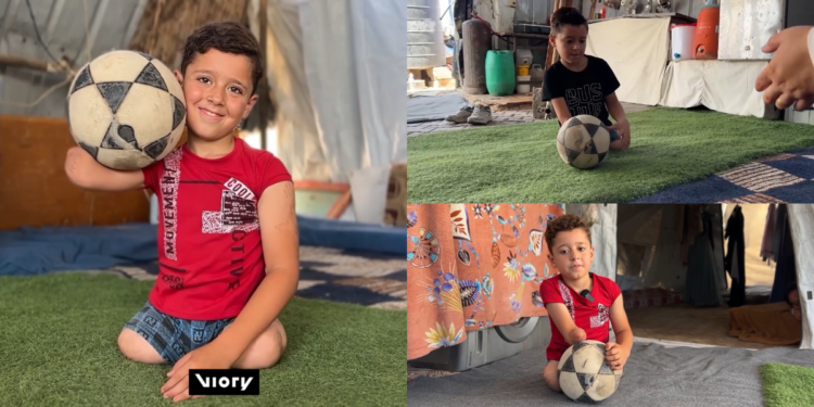 ‘I love football’ – Young Gaza amputee dreams of travelling abroad for prosthetic limbs to play again