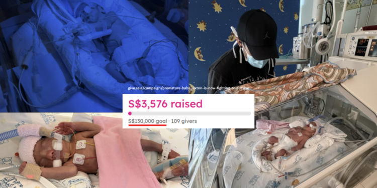 Help Baby Jaxton, born prematurely at 30 weeks, raise S$130k for life-saving medical care