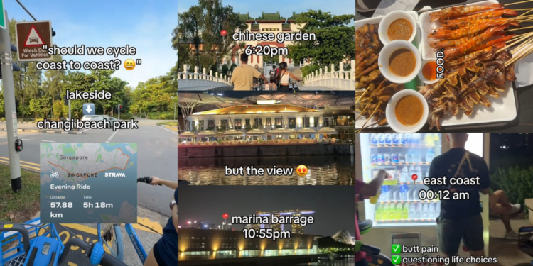 Friends Cycle Nearly 58km Across Singapore, Finish Coast-To-Coast Adventure At 2am Together