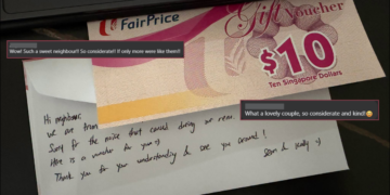 New Neighbours Leave S$10 Voucher and Apology Note for Renovation Noise, Win Praise Online