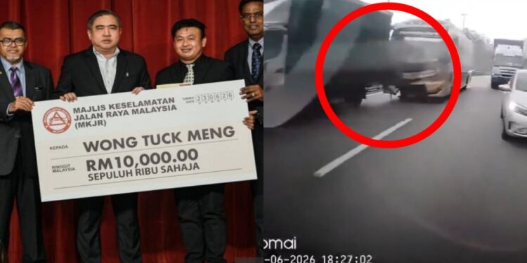 Lorry Driver Gets Ten Thousand Ringgit Reward After Saving Twenty One Passengers