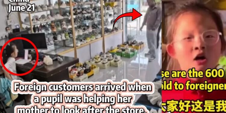 Schoolgirl Alone Sells 600 Pairs Of Shoes To Foreigners In Wenzhou China