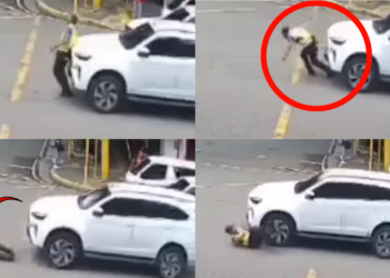 Traffic Officer Hospitalized After White SUV Hits Him and Tries to Escape In Philippines