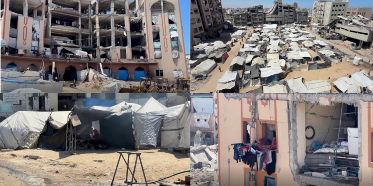 ‘Nothing left but destruction and pain’ – Displaced families’ desperate pleas for help as Gaza marks 1,000 days of war