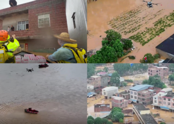 Volunteer team deploys high-tech lifeline to evacuate stranded resident in China’s Guangxi flood crisis