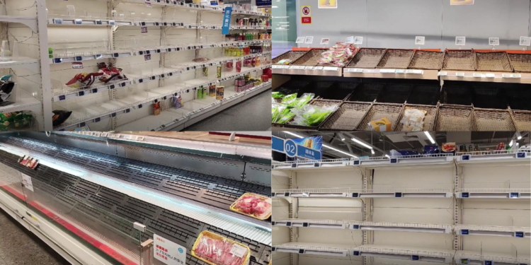 Typhoon Bavi sparks supermarket rush across Hangzhou