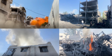 Residents flee as massive Israeli strike rocks Gaza City neighbourhood