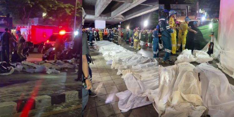 Rescuers recover victims from burned Bangkok bar