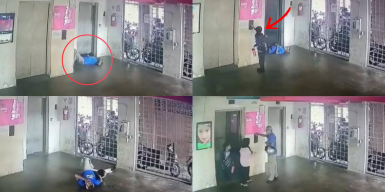 Schoolboy Rushes to Get Grandma After Seeing Elder Collapse