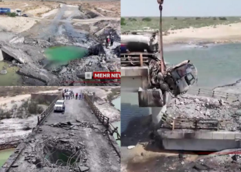 Bridges blown apart – Iranian media share footage of Hormozgan destruction allegedly caused by US strikes
