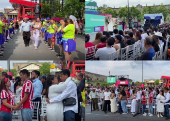 Match made in football heaven! – Over 700 couples tie the knot at Guadalajara’s FIFA World Cup Fan Fest