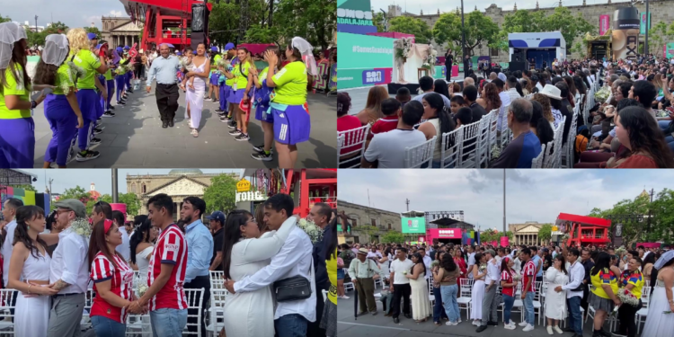 Match made in football heaven! – Over 700 couples tie the knot at Guadalajara’s FIFA World Cup Fan Fest