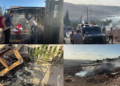 West Bank residents battle fires after alleged settler attack sets homes and cars ablaze