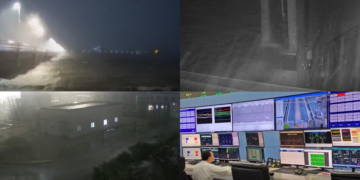 CCTV footage shows Typhoon Noul making landfall on China’s southern coast