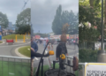 Three killed after gunfire rips through food festival as police hunt second suspect