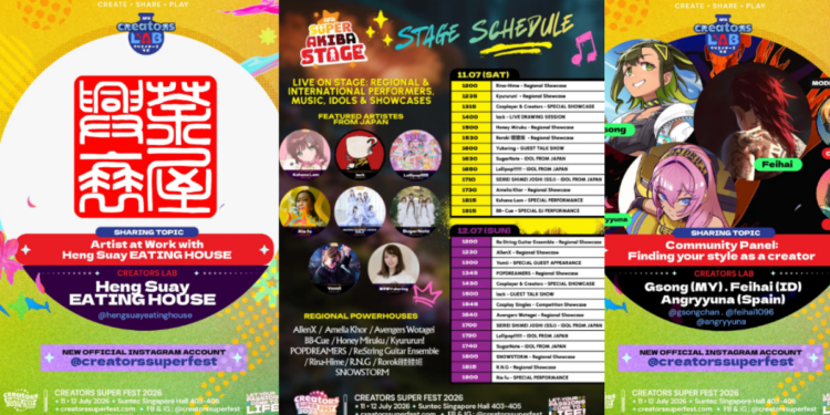 Creators Super Fest 2026 Updates with Japanese Illustrator Debut and Strong Line-up of Talks from Singapore and SEA Creators