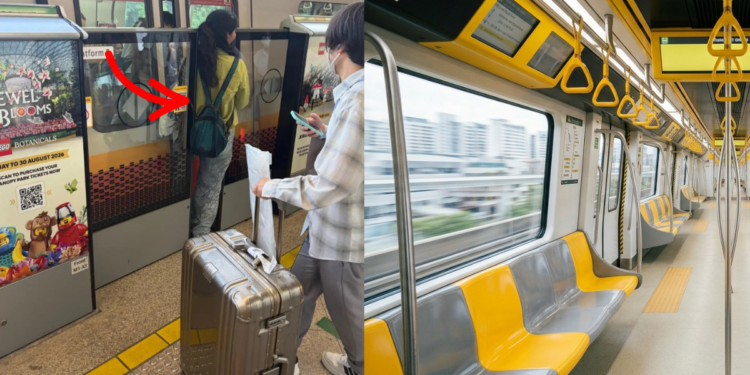 Woman Gets Stuck Between MRT Platform Doors, Many Say “Chiong For What?”