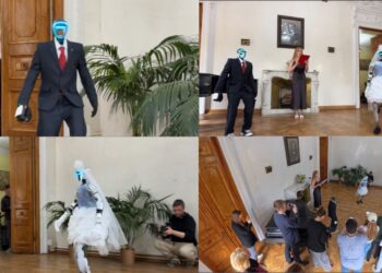 Until rust do us part – Russia’s first robot wedding takes place in Moscow’s Pushkin Library