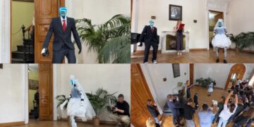 Until rust do us part – Russia’s first robot wedding takes place in Moscow’s Pushkin Library