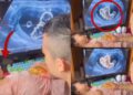 Father Finds Playful Way To Stop Daughter Eating Junk Food With Fake Ultrasound Scan