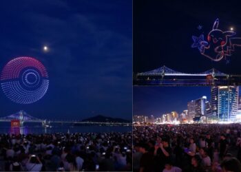 Thousands of drones bring Pokemon favourites to life over Busan