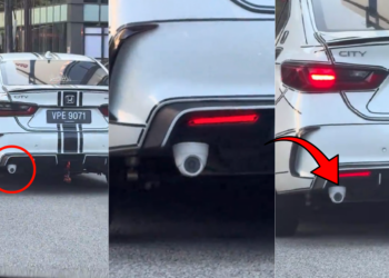 Driver Cannot Get Enough of Dash Cams, Mounts Oversized CCTV Dome Camera on Car Rear