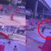 Road Pothole Becomes Kids’ Swimming Pool Despite Cars Zooming Past Nearby