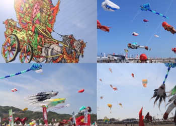 Sky-high spectacle! – Giant kites soar over Yogyakarta as festival draws crowds