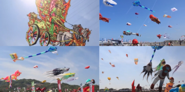 Sky-high spectacle! – Giant kites soar over Yogyakarta as festival draws crowds