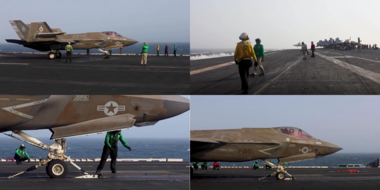 US F-35C roars from USS Abraham Lincoln as CENTCOM tightens grip on Iran-bound shipping
