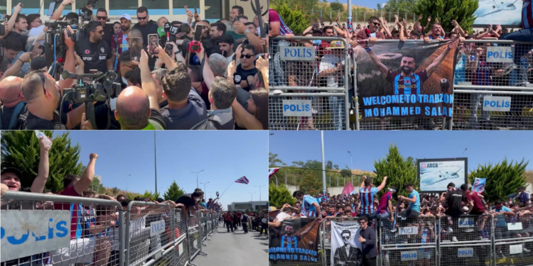 Salah’s here! – Trabzonspor fans welcome new star signing at Ataturk Airport in Istanbul