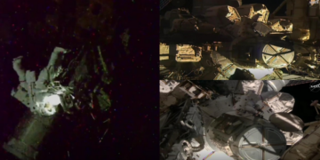 NASA astronauts step outside ISS to install power upgrade