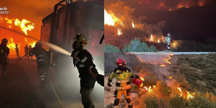 Fighting fire with fire! – Spanish crews deploy controlled burns as Castellon wildfires scorch over 800 hectares