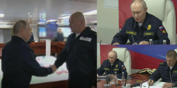 NATO is penetrating the Asia-Pacific! – Putin seen in NAVAL UNIFORM for latest drills