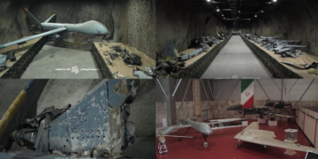 Iran displays mangled US, Israeli aircraft it says were brought down in fighting