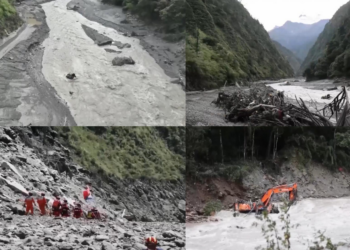 Second flood warning – Rescuers battle debris as Gyirong Barrier Lake breach risk grows