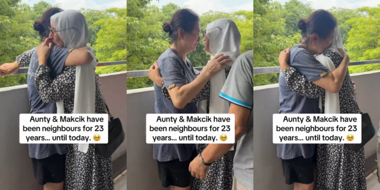 After 23 Years, Jurong Neighbours Share Tearful Goodbye As One Family Moves Out
