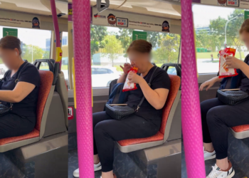 Woman Caught Eating On Bus Sparks Debate Over Singapore’s Public Transport Rules